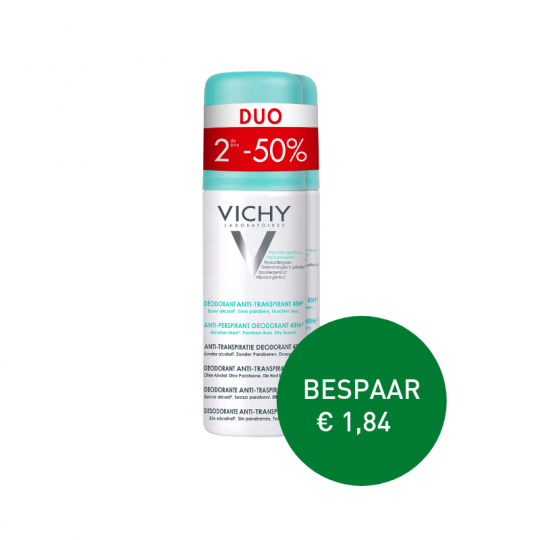Apotheek Du Faux | Vichy anti-transpiratie deodorant Aerosol 24u 2 x 125ml