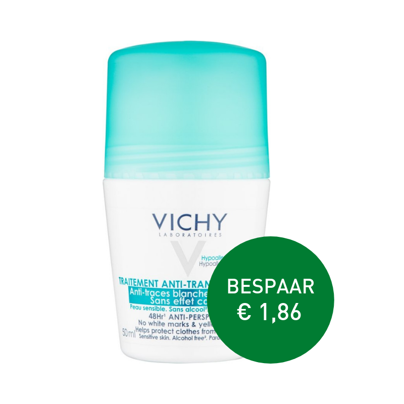 Apotheek Du Faux | Vichy Anti-transpiratie Deodorant Roller 48u 2 x 50ml