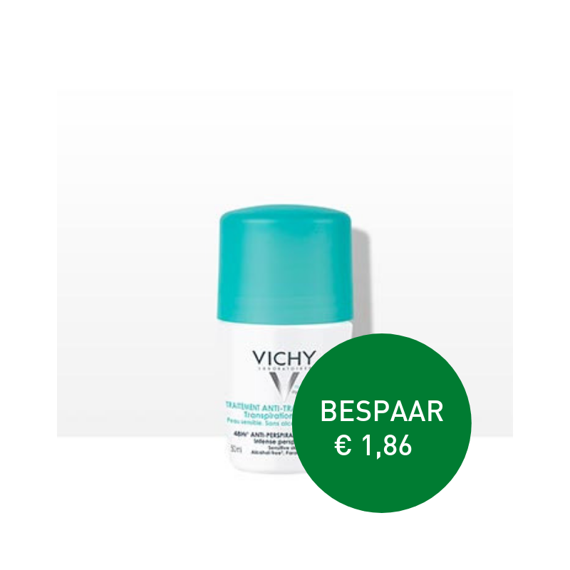 Apotheek Du Faux | Vichy Anti-transpiratie Deodorant Roller 48u 2 x 50ml