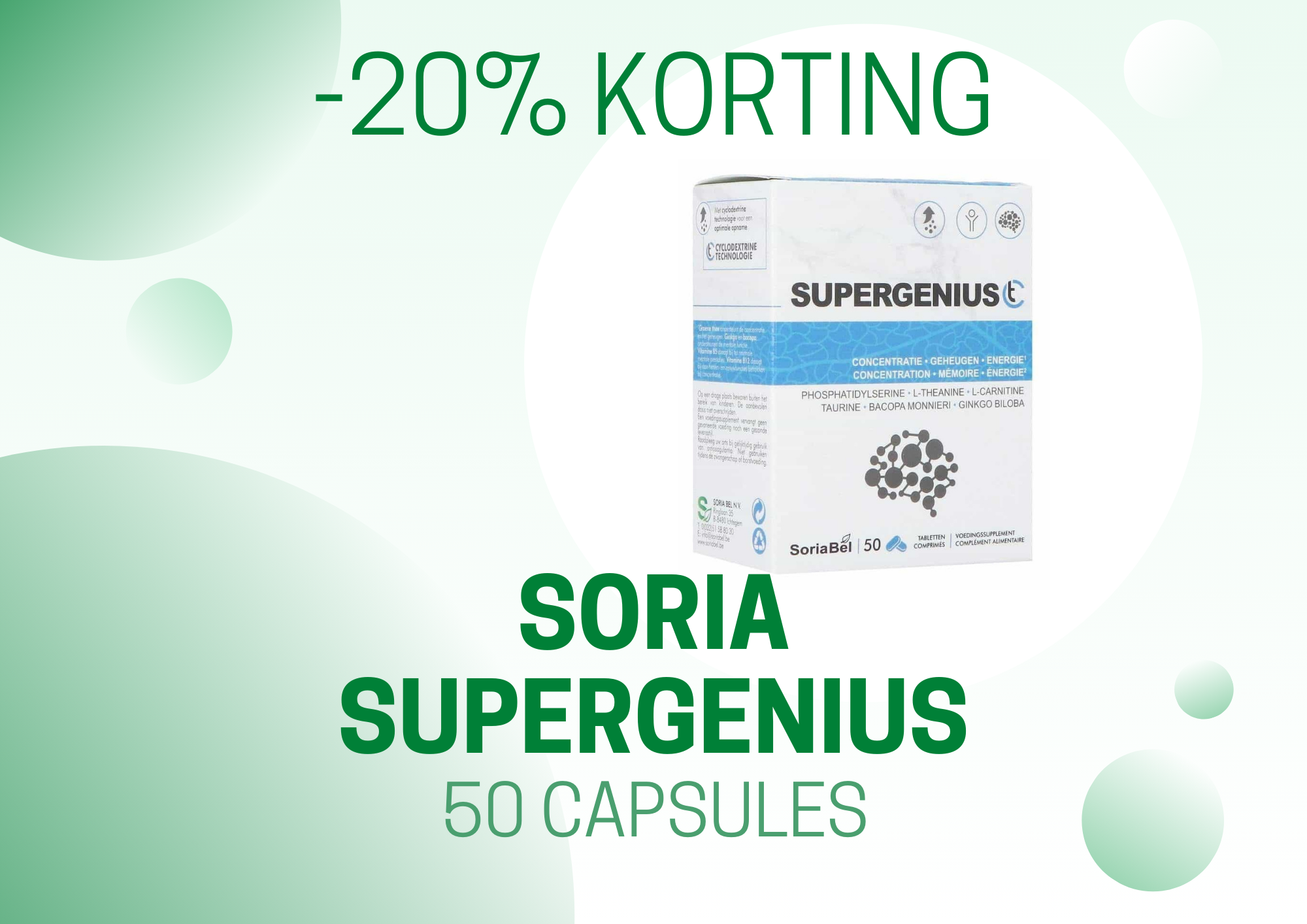 Promotie Soria Supergenius (liggend)